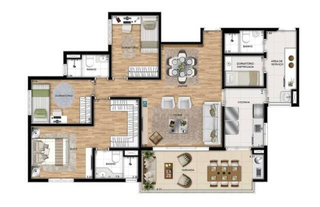 Apartamento à venda com 3 quartos, 111m² - Foto 18